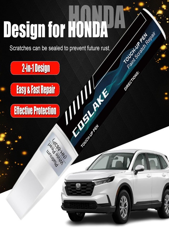 COSLAKE Car Touch Up Paint(Sonic Gray Pearl(NH-877P/138P)) for Honda, Car Paint Scratch Repair Kit, Quick & Easy Solution to Repair, 2 in 1 Scratch Remover Pen with Color-Matched - Image 2